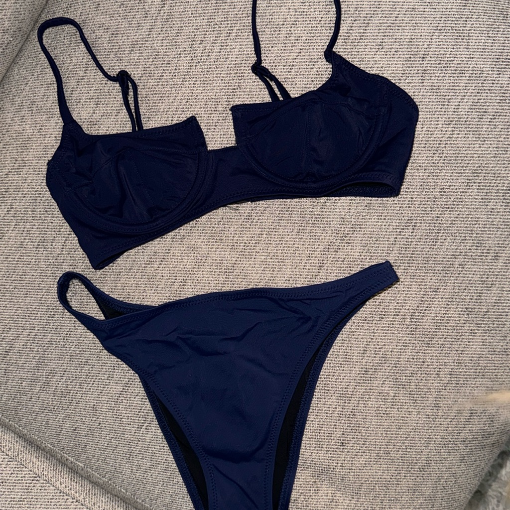 Small Solid And Stripped Bikini